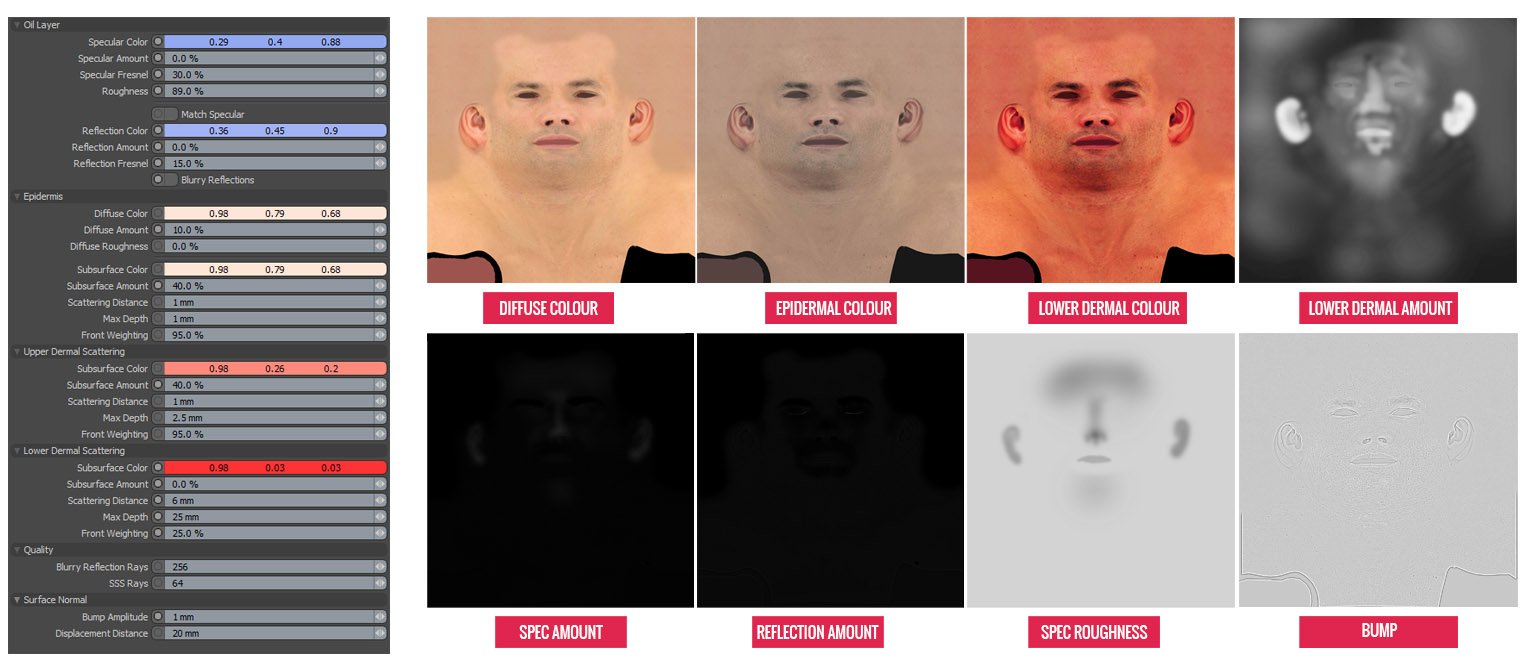 Skin shading in Modo Tutorial using scan data | Foundry Community