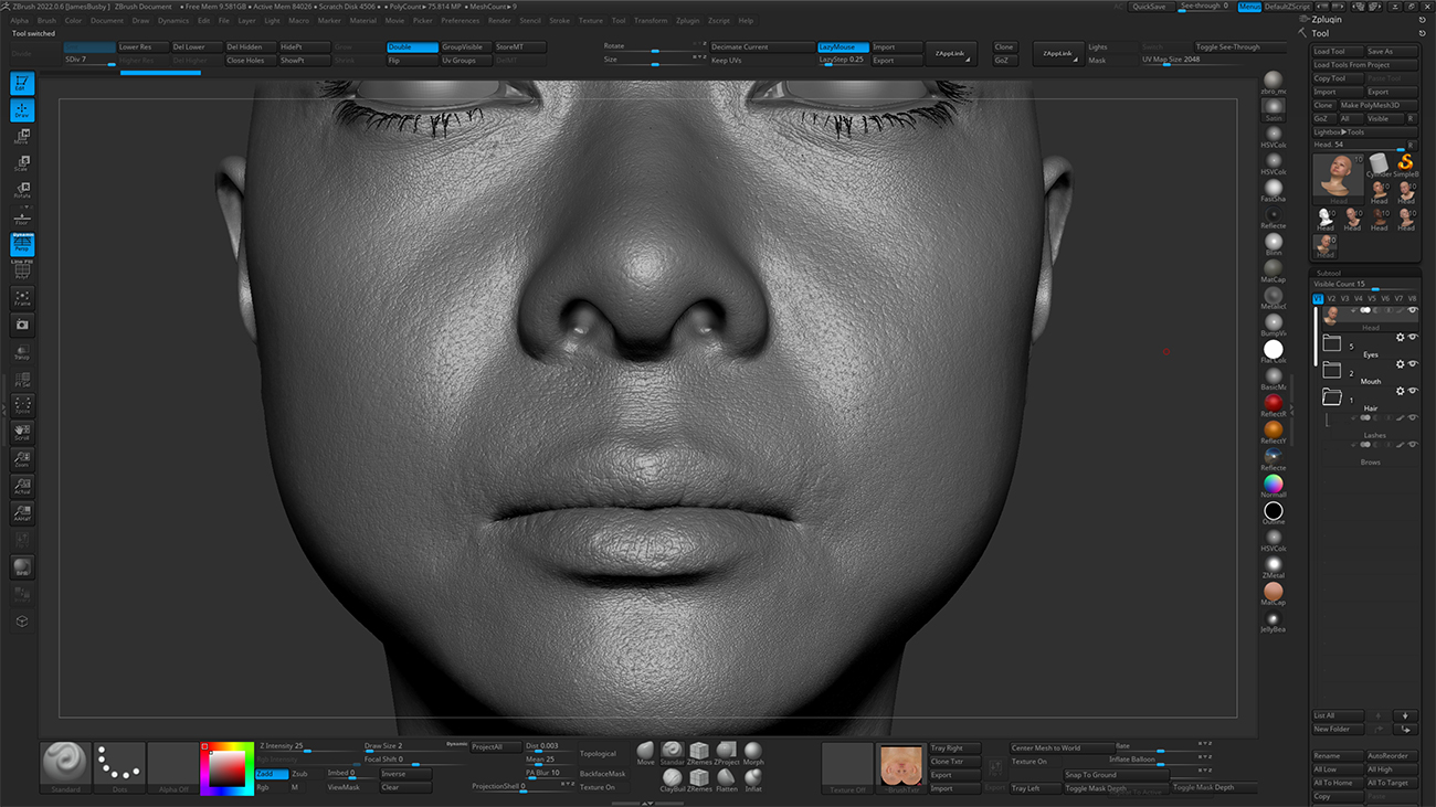 Zbrush skin alpha