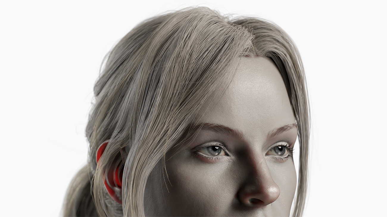 Realistic polygon hair cards download