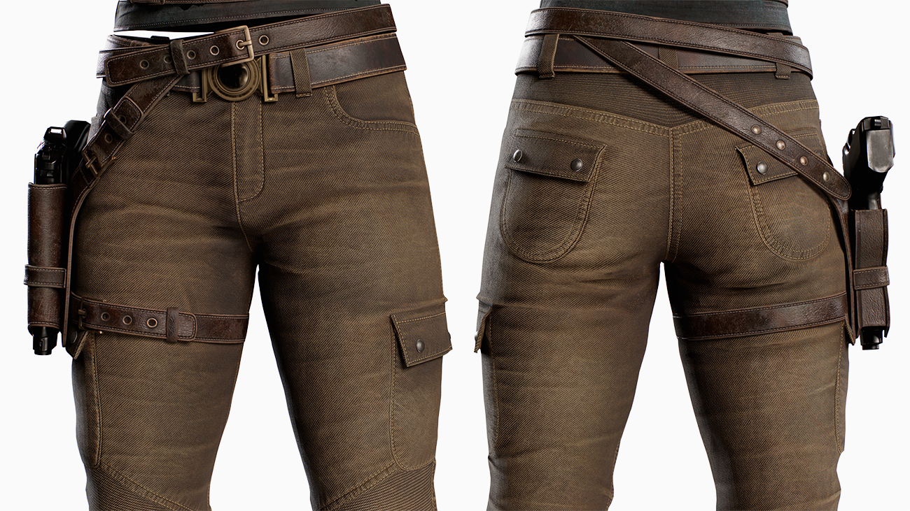 Download realistic high resolution pants model
