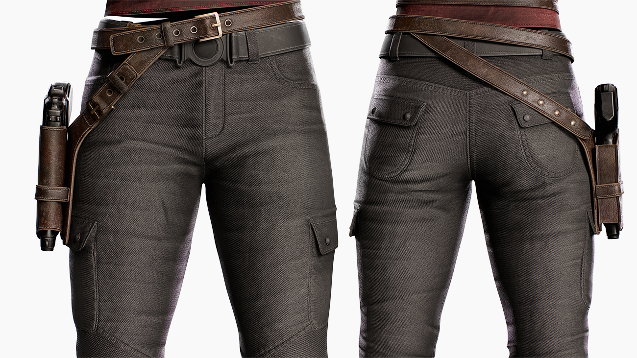 Download realistic high resolution pants model