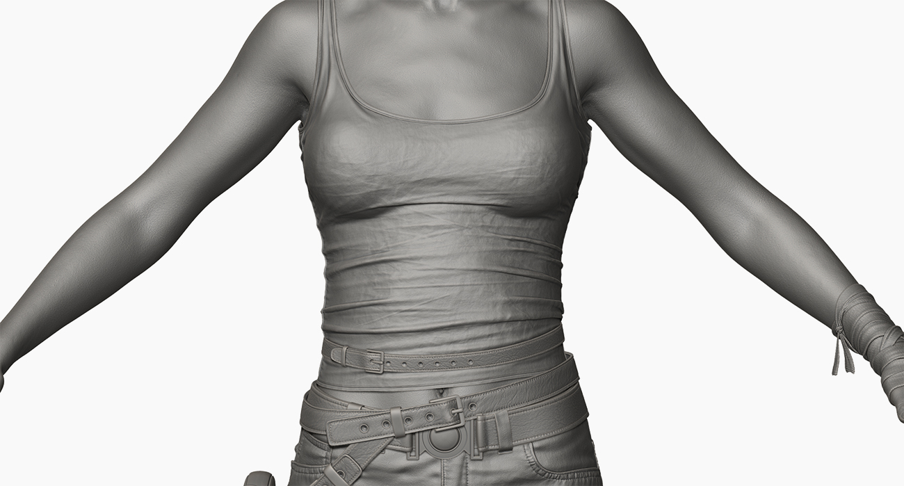 sculpting clothing in Zbrush