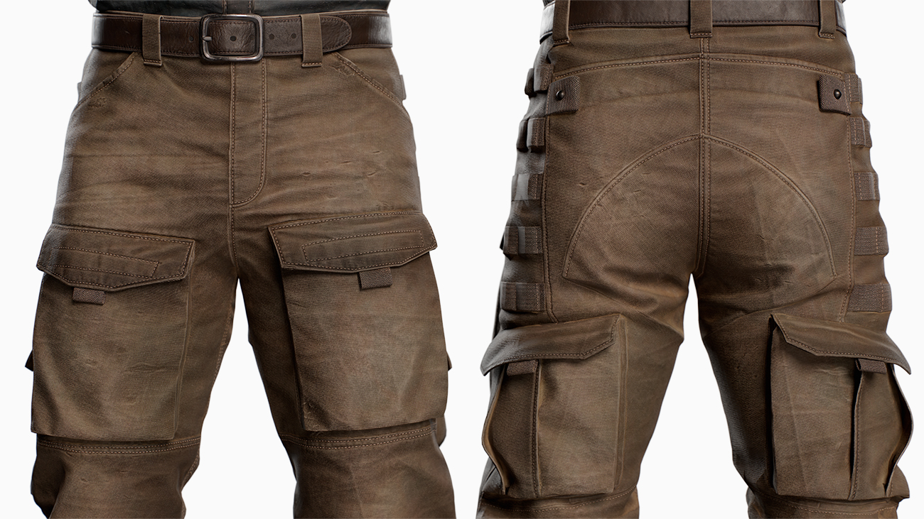 Download realistic high resolution pants model