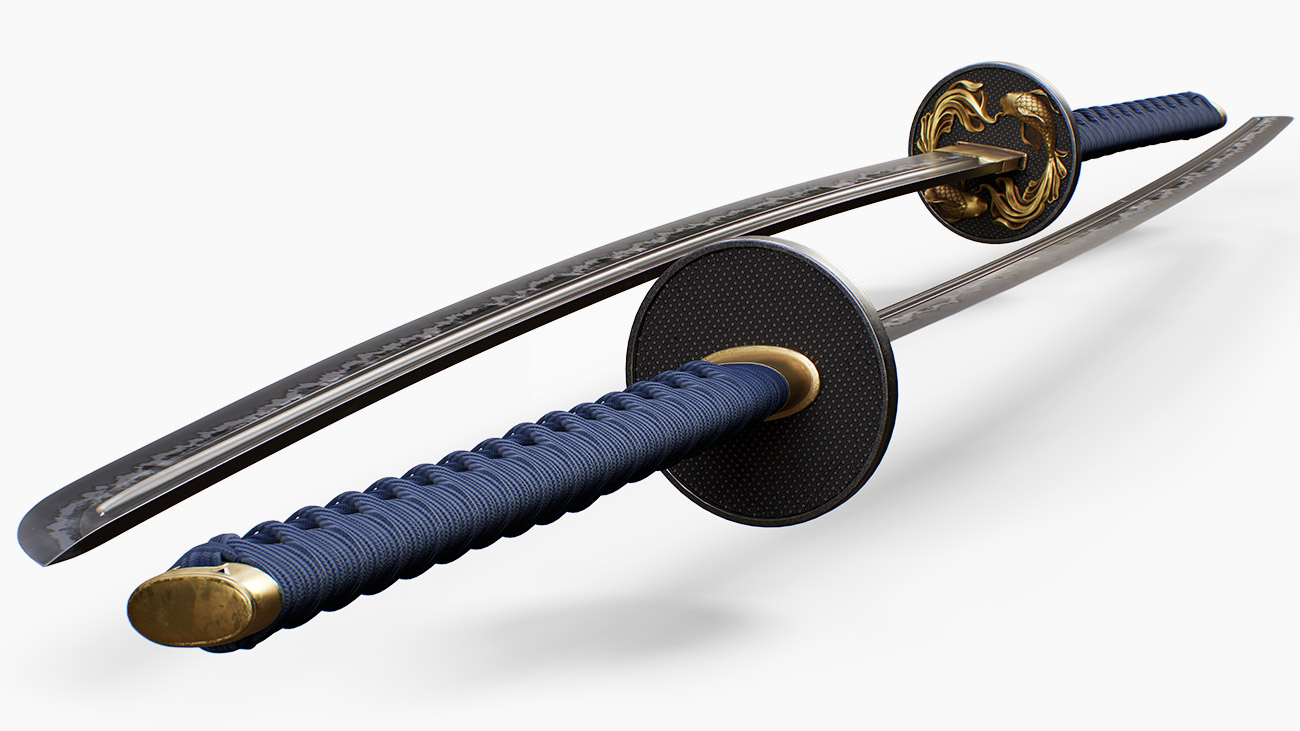 Download realistic Katana 3d Model