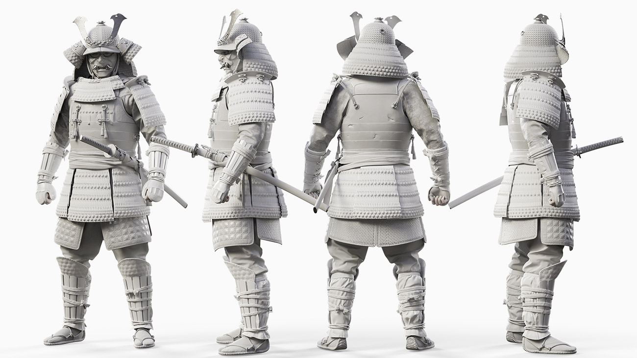 Download Samurai blender model