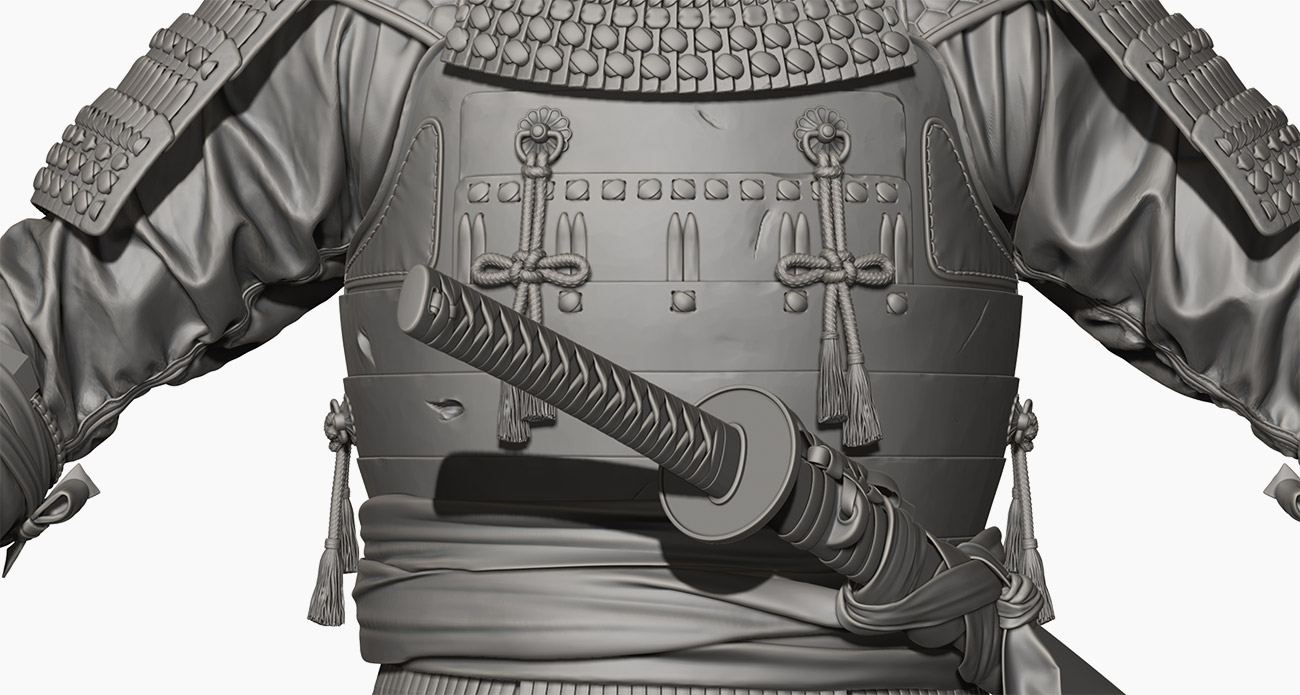 Download Samurai zbrush body and armour sculpt