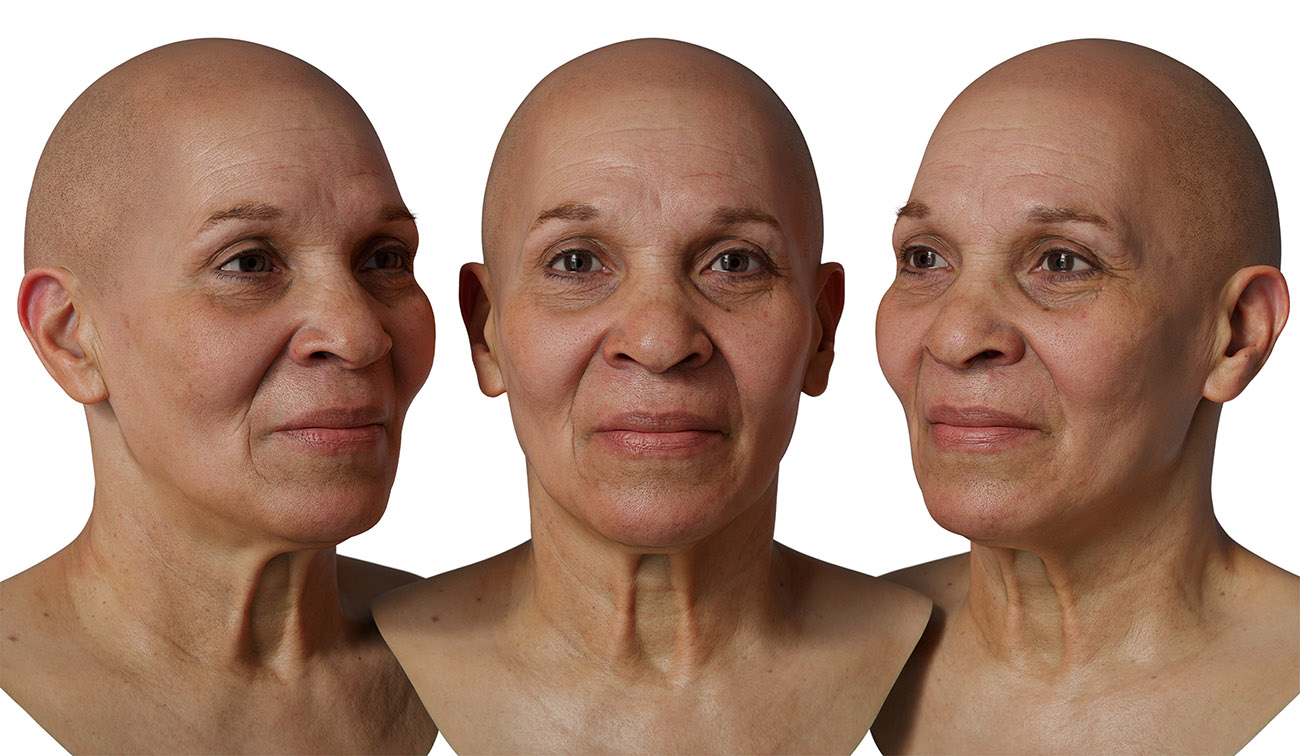 Female 3d head scan download