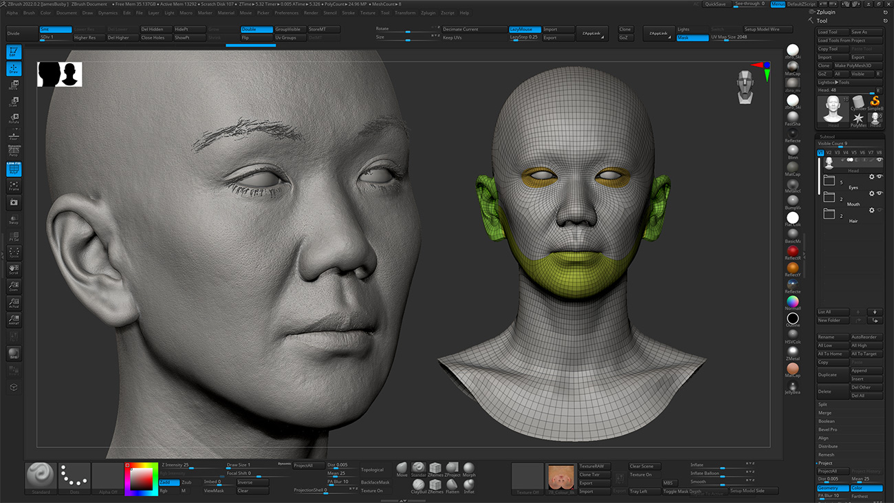 Download Zbrush head sculpt