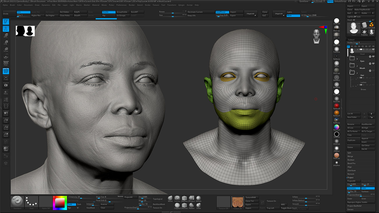 Download Zbrush head sculpt