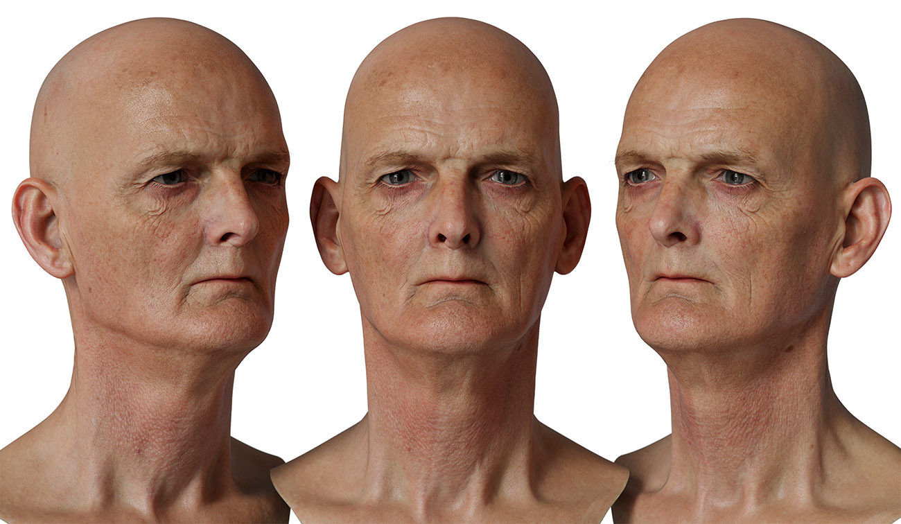 Male 3d head scan download