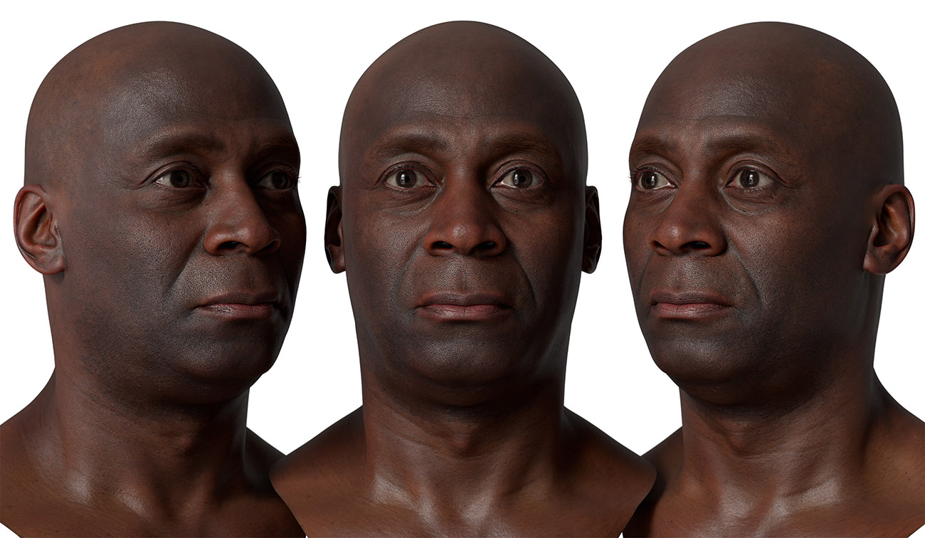 Male 3d head scan download