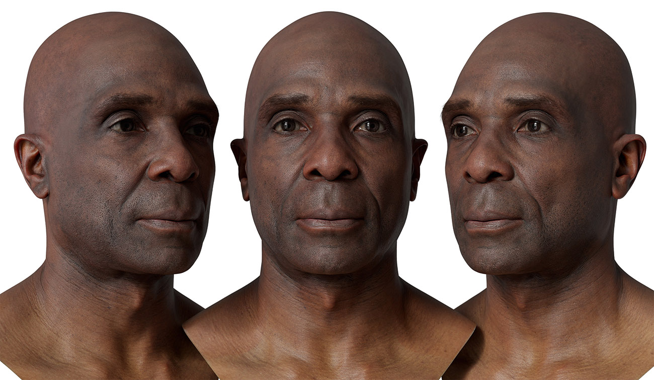 Male 3d head scan download