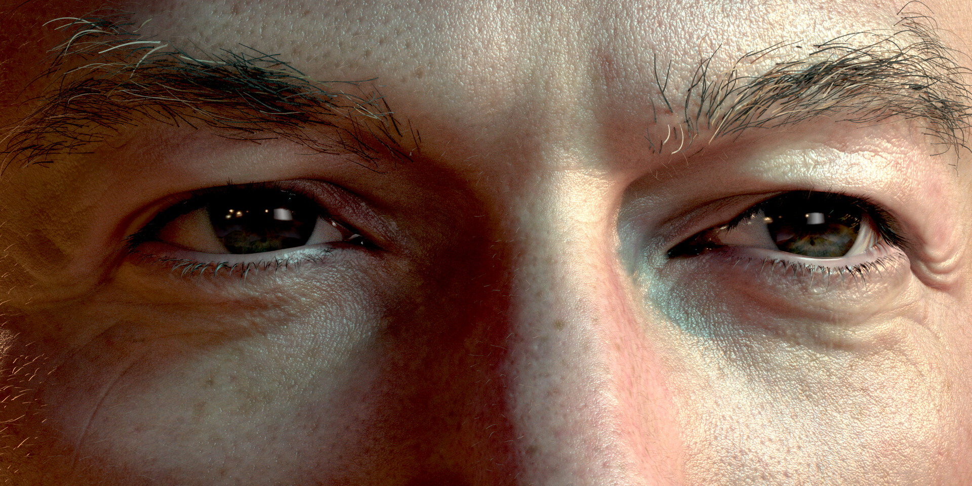 3D rendering of Luke Evans 