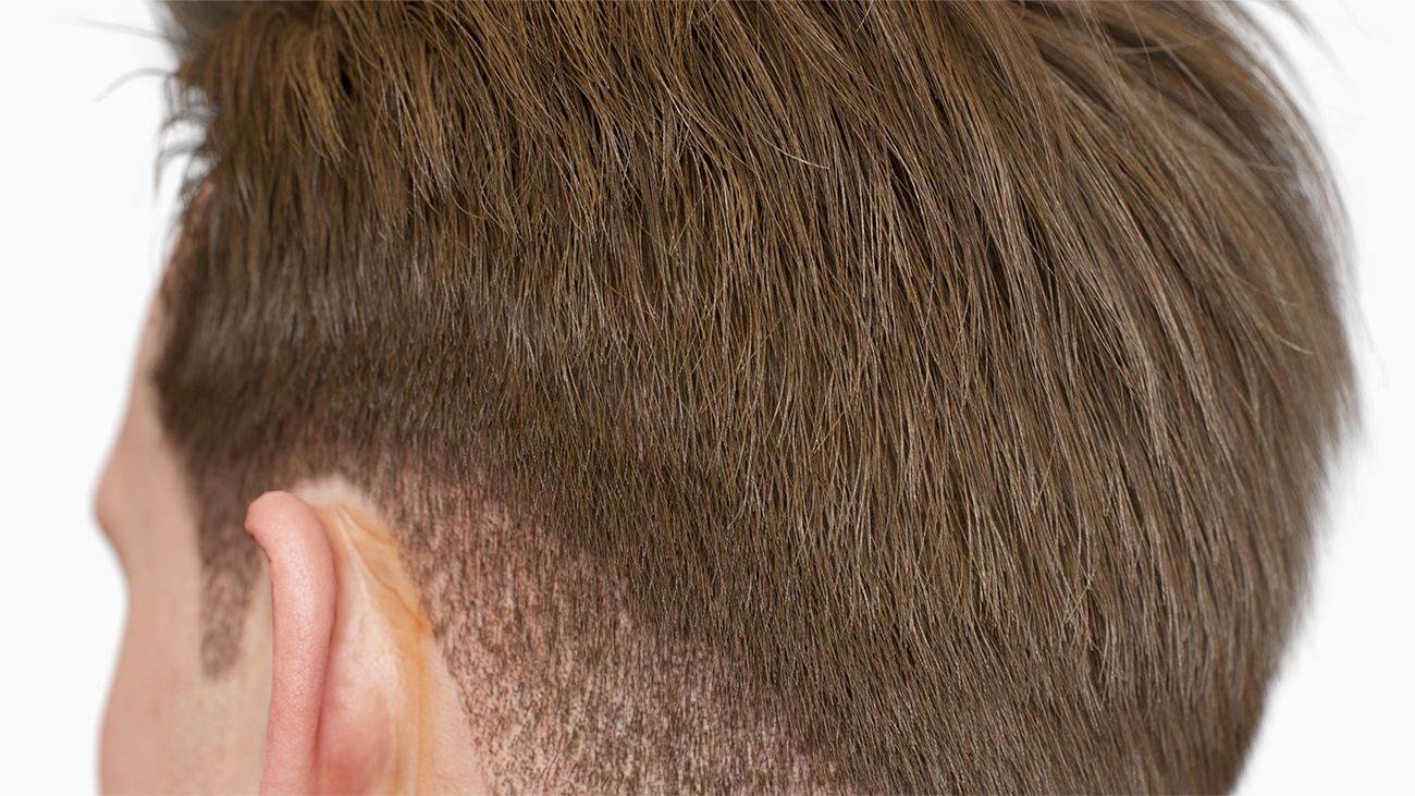Realtime male polygon hair style download