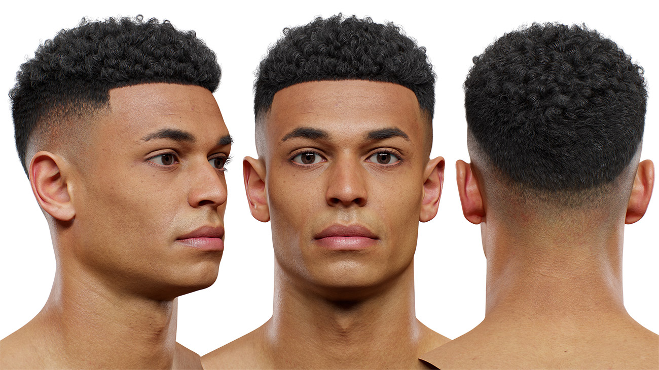 Buy Realtime Afro hair for blender