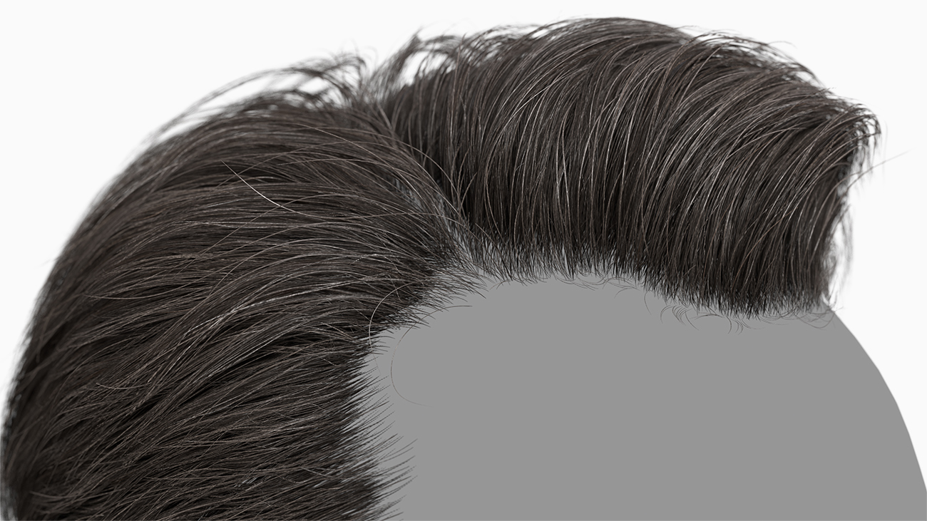 Side Parted Male Hair