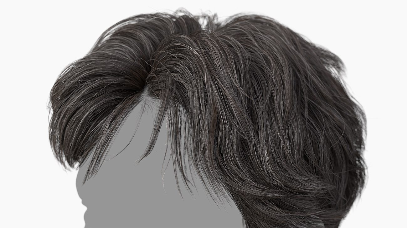 Download french braid hair for blender and marmoset