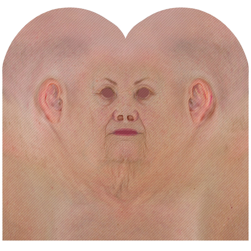 Female 3d face texture