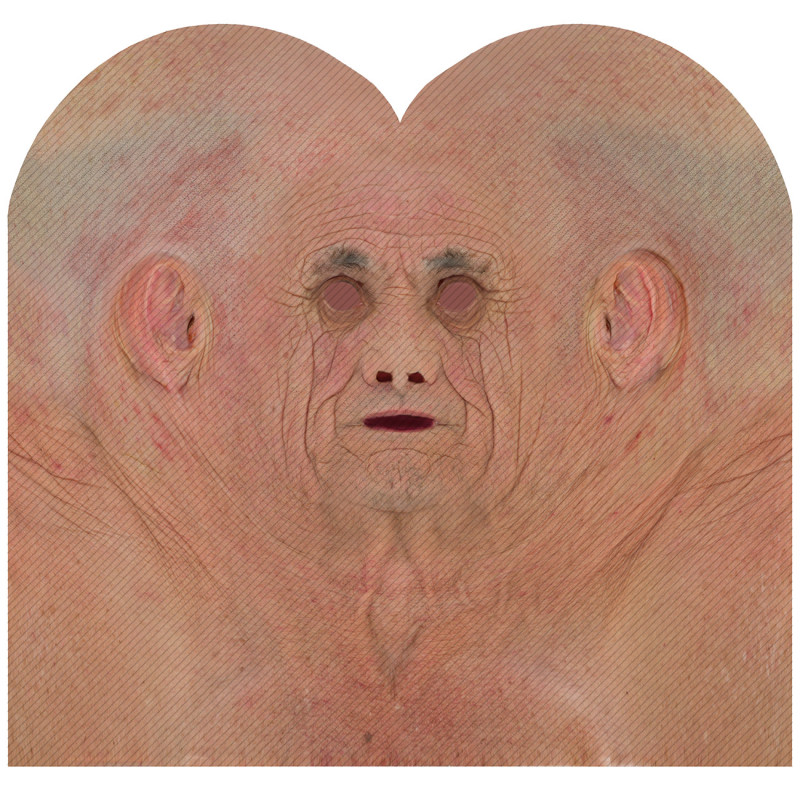 male 3d face texture