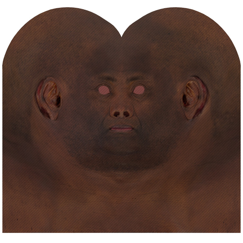 male 3d face texture