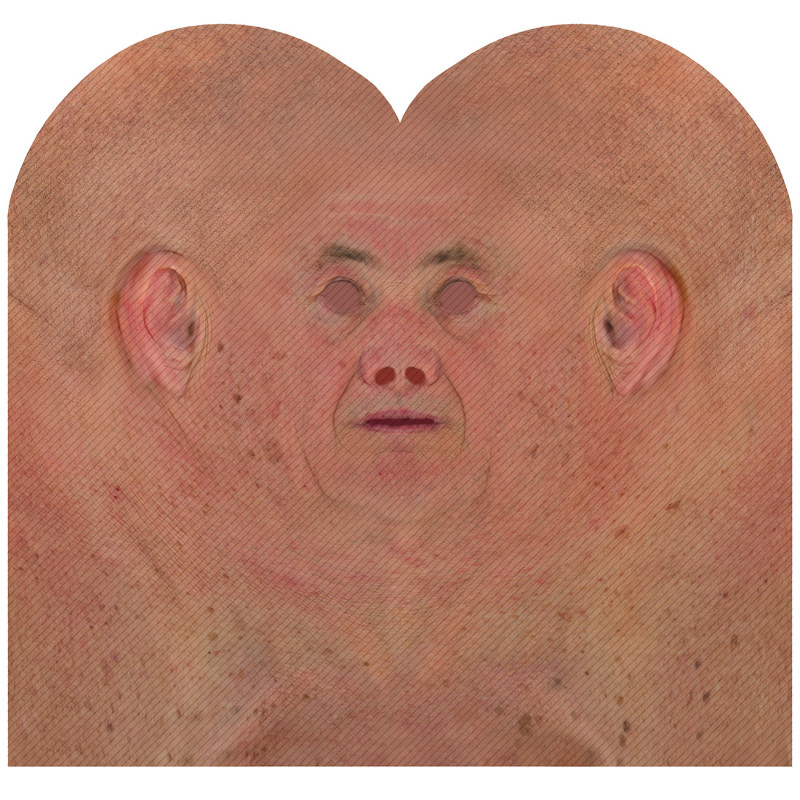 male 3d face texture