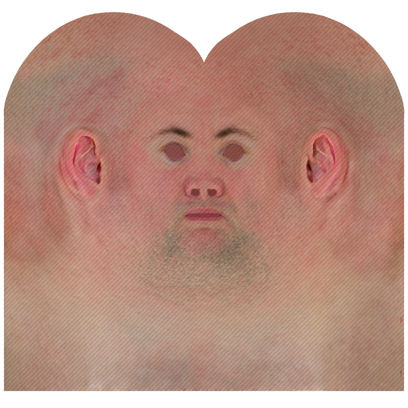 male 3d face texture