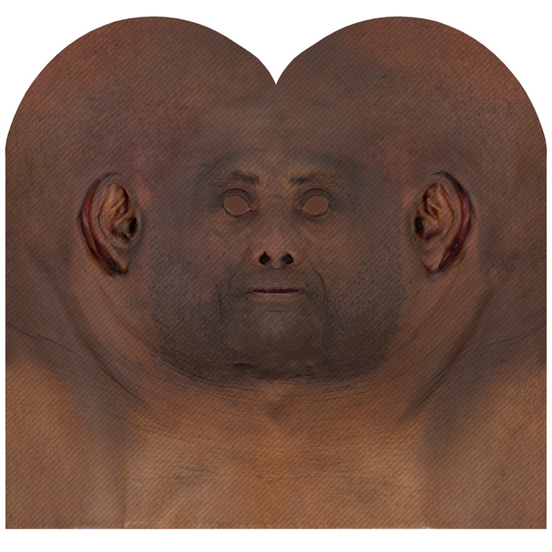 male 3d face texture