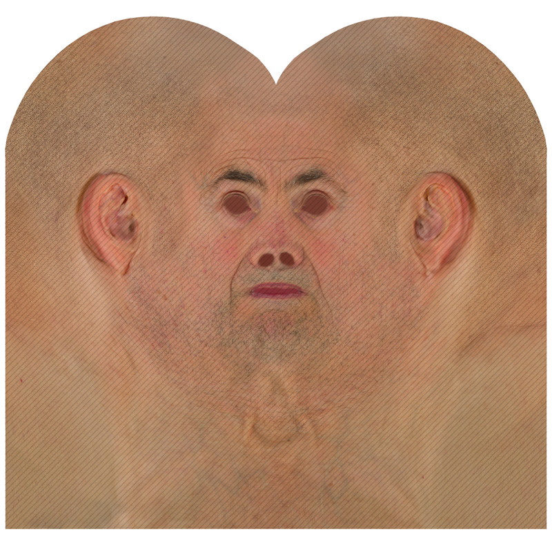 male 3d face texture