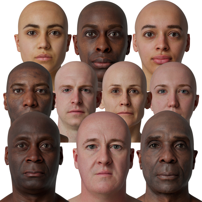 10 x HD Head Scan Pack 05