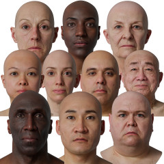 10 x HD Head Scan Pack 01 