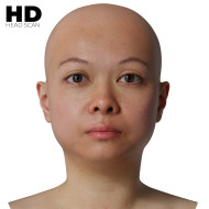 HD Female 3D Head Model 17