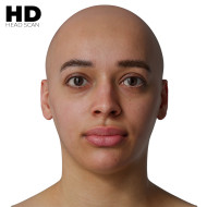 HD Female 3D Head Model 43