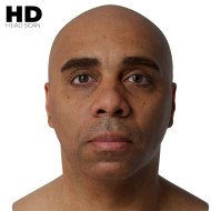 HD Male 3D Head Model 44