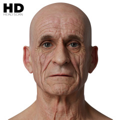 HD Male 3D Head Model 49