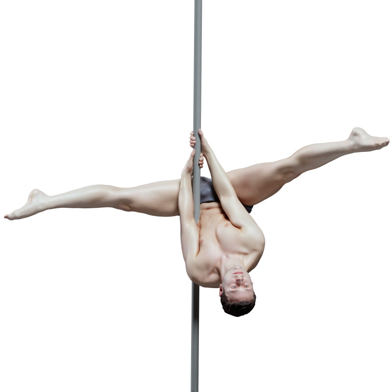 Male pole dancer