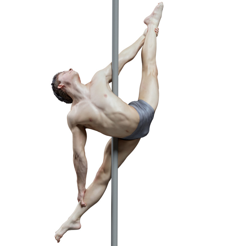 Male Pole Dancer Pose 28