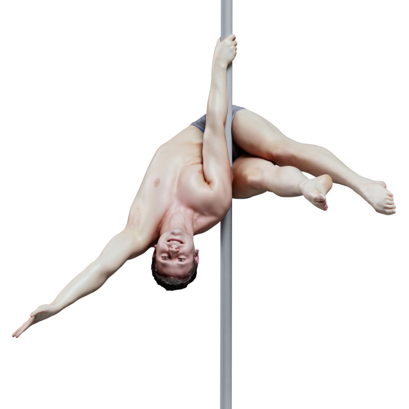 Male Pole Dancer Pose 31