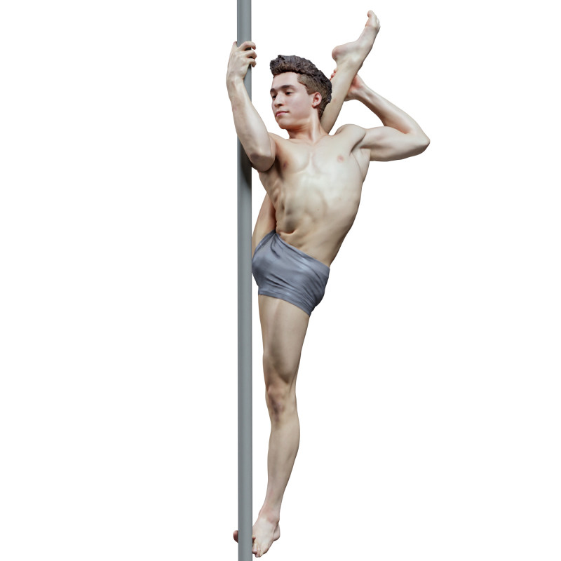 Male Pole Dancer Pose 41