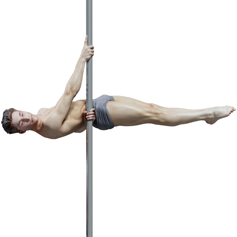 Male pole dancer