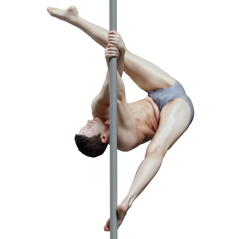 Male pole dancer