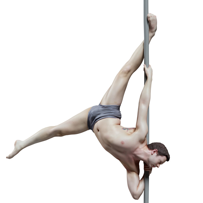 Male Pole Dancer Pose 57