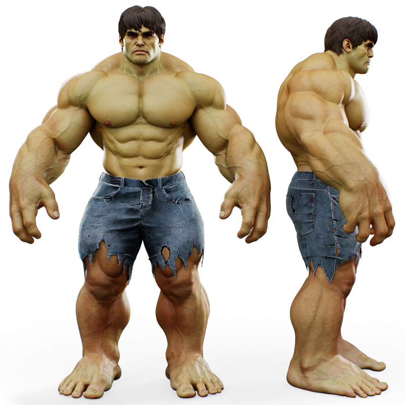 Incredible hulk 3d model