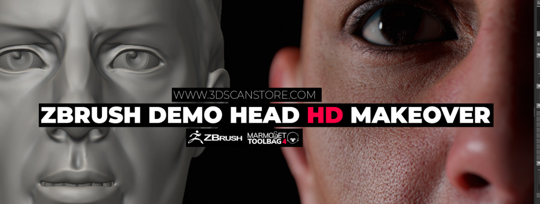 Zbrush demo head - HD Makeover