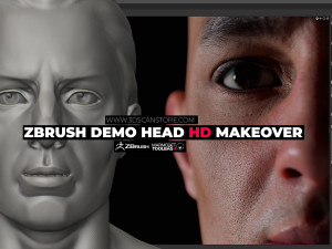 Zbrush demo head - HD Makeover