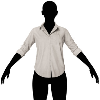 dress shirt 3d model Black Short Sleeve Shirt
