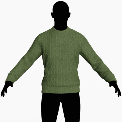 Cable Knit Jumper / Male Game Ready Clothing