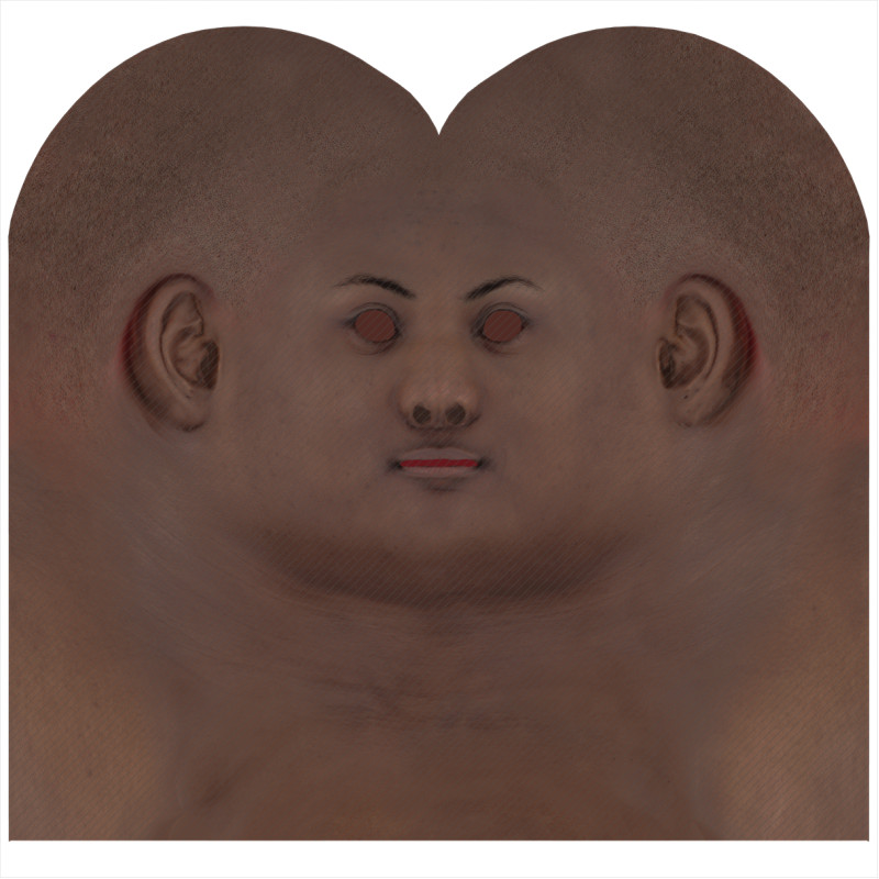 Download male head texture maps