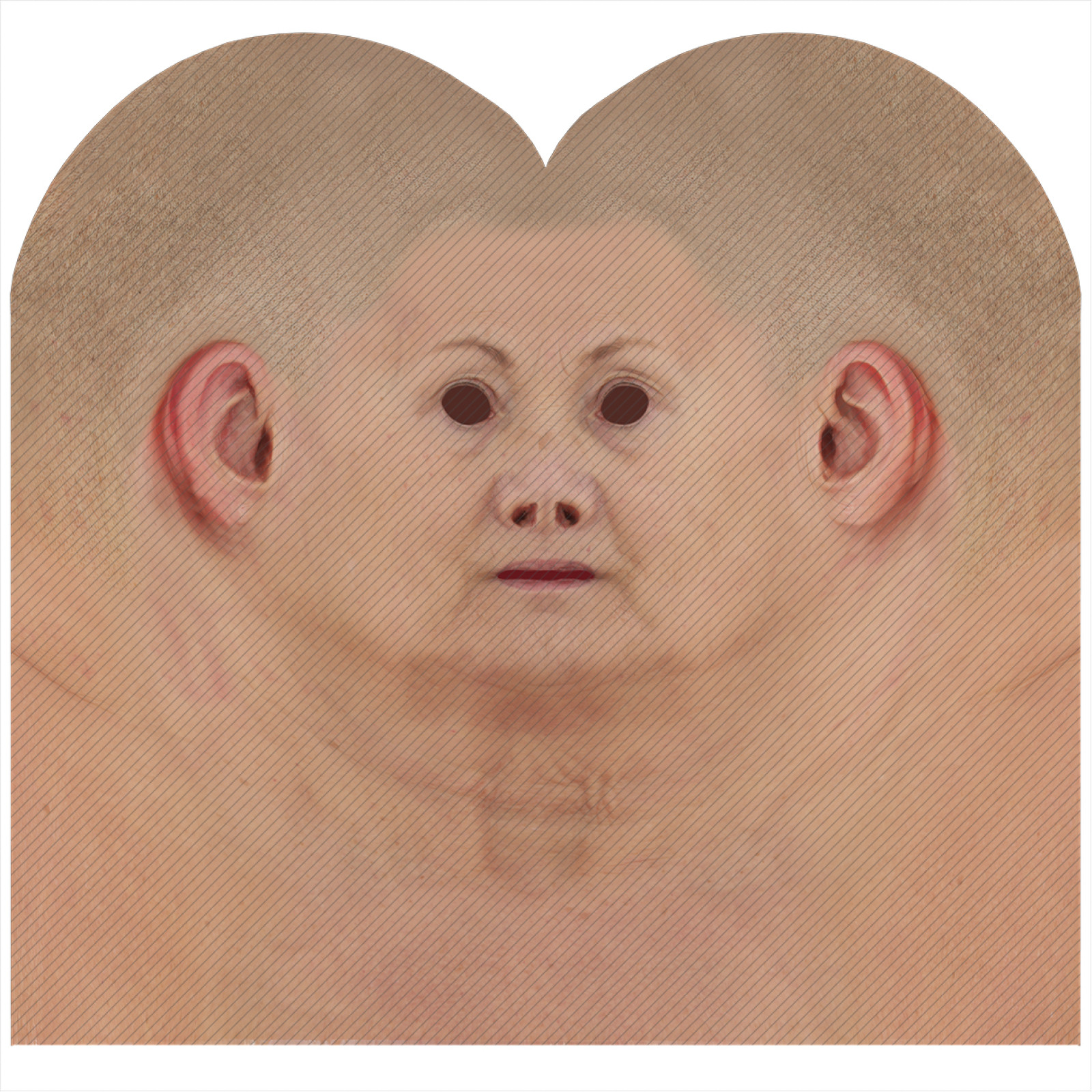 Female Character R Base Female 018 Albedo Map - 16K 3D Head Face Texture