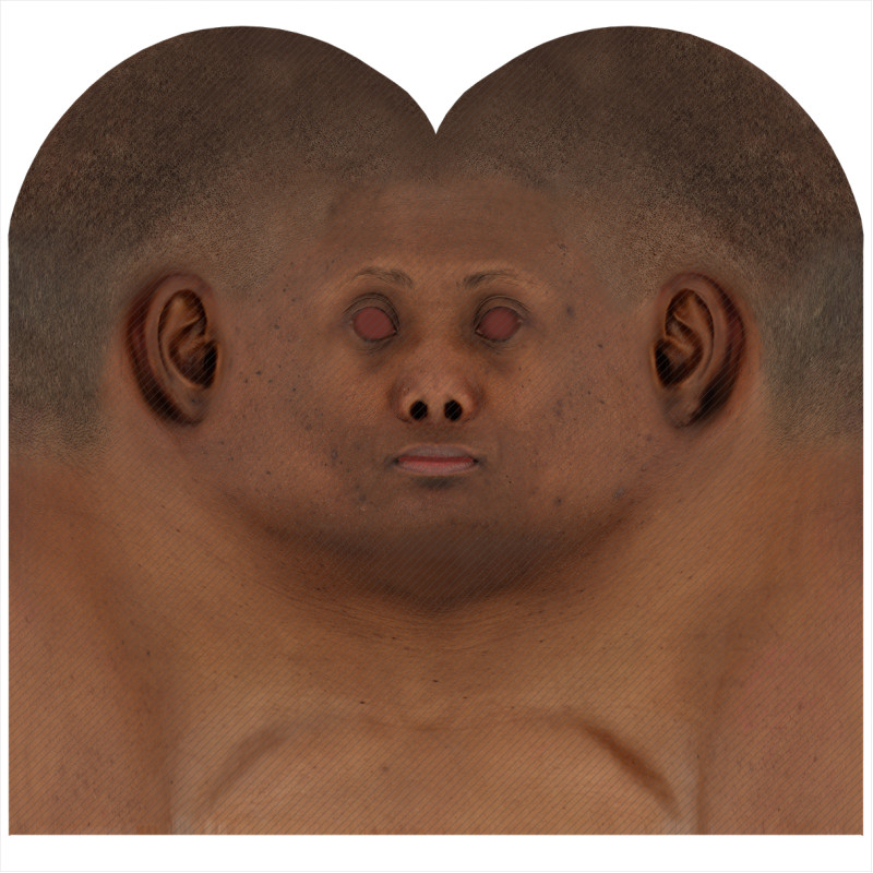 Download male head texture maps