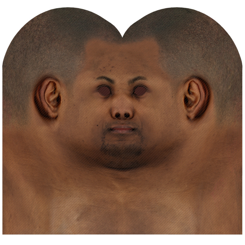 Download male head texture maps